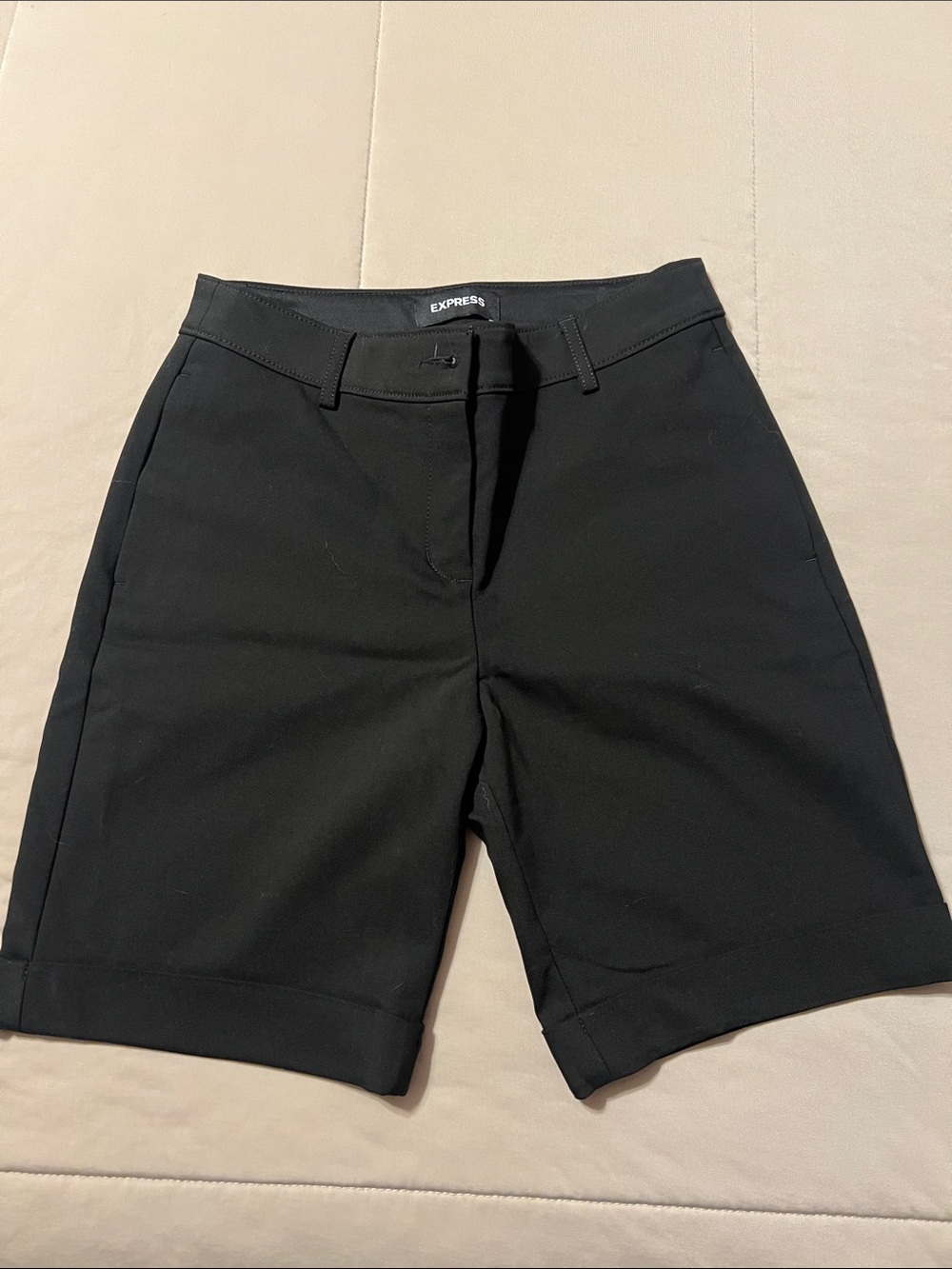 Express Black Women's Tailored Bermuda Shorts